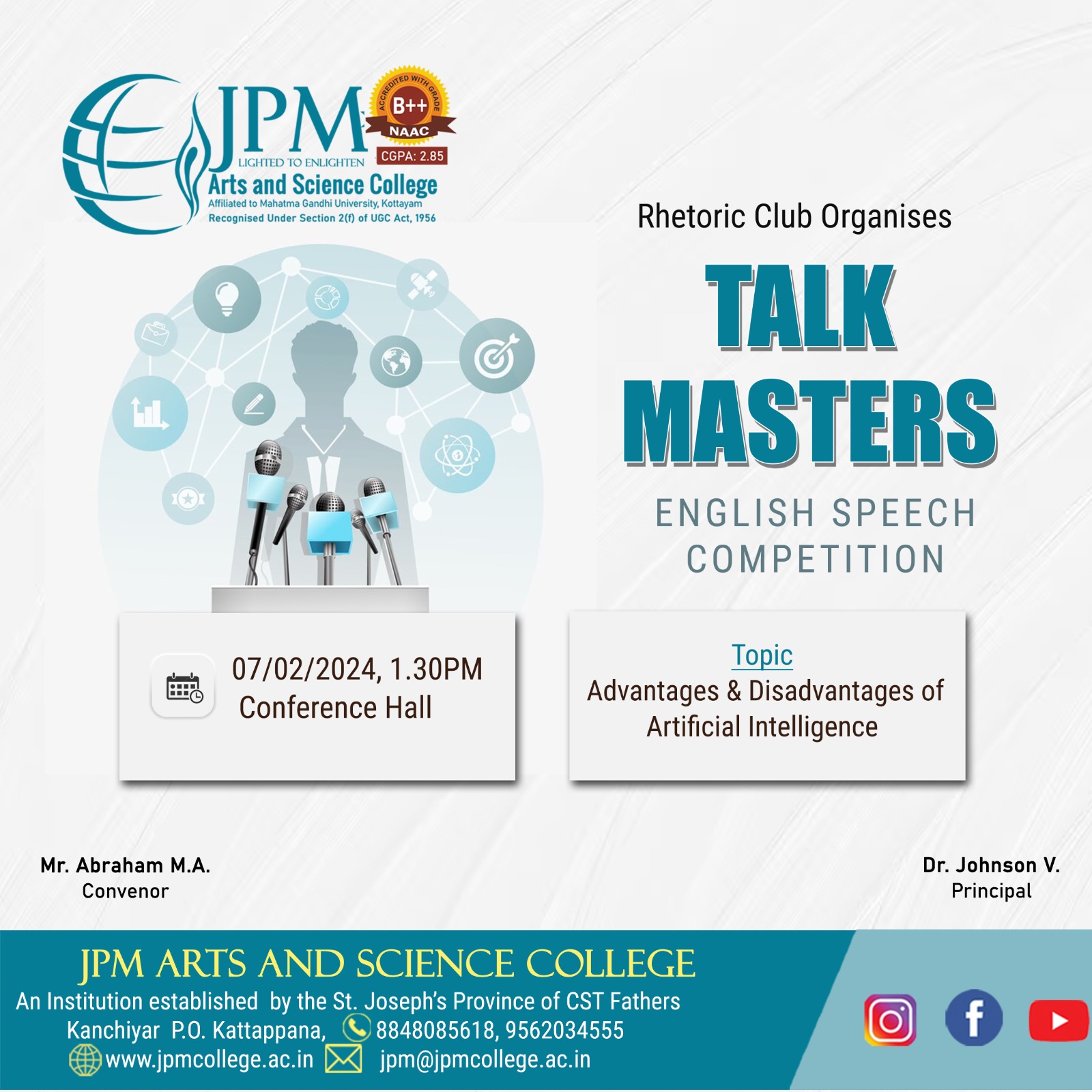 TALK MASTERS ENGLISH SPEECH COMPETITION